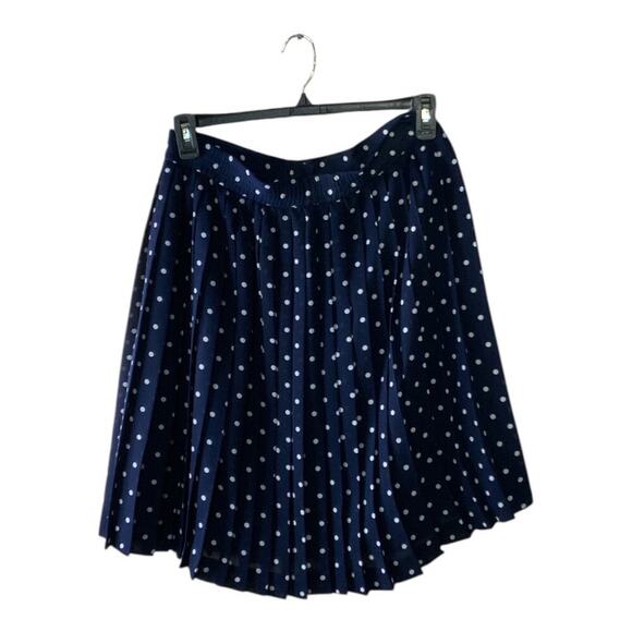 Steven Barry Skirt Top Set Womens 10 Pleated Skirt Short Sleeve Blouse Polka Dot - Picture 8 of 10